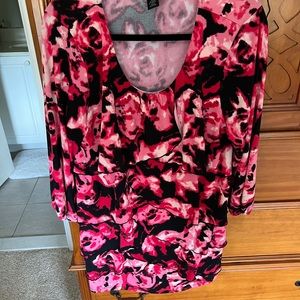 Style&Co Floral, Ruffled Top